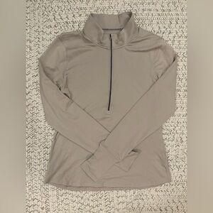 Women’s Under Armour Tan Fitted Quarter Zip